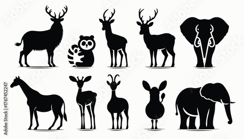 vector animal silhouette