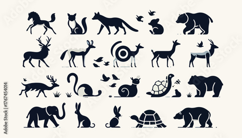 vector animal silhouette