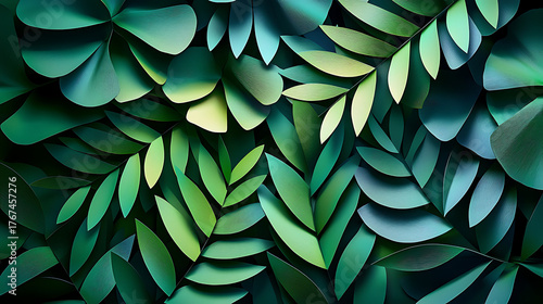 Wallpaper Mural Lush Canopy A Captivating Verdant Tapestry of Nature's Beauty with Dynamic Foliage Arrangement Torontodigital.ca