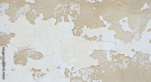 Peeling paint texture revealing layers beneath showing cracks and age