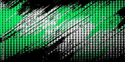 Dynamic sports themed background with geometric shapes and vibrant green. High quality sport background with trendy style, perfect for sports events, poster, banner