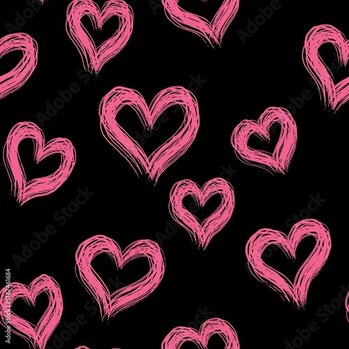 seamless pattern with hearts