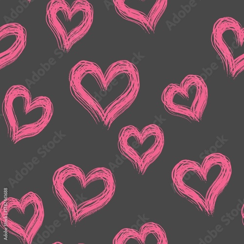 seamless pattern with hearts