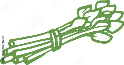 Genjer Hand Drawn Doodle Illustration