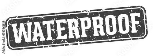 waterproof rectangular sign. waterproof stamp