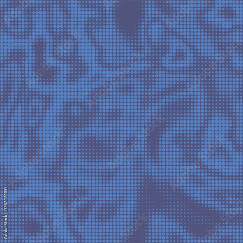 Decorative blue digital dot...