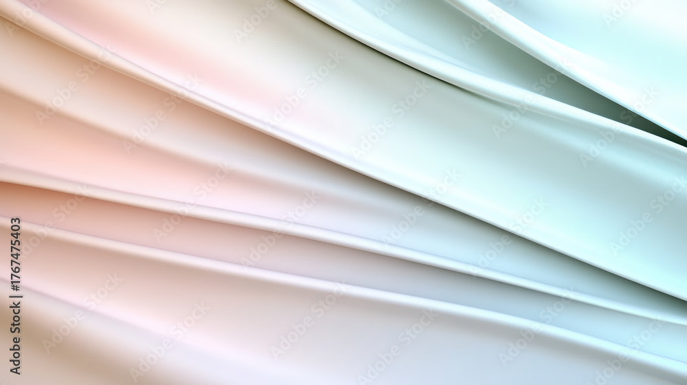 Obraz premium Soft gradient fabric texture with flowing lines creates serene atmosphere