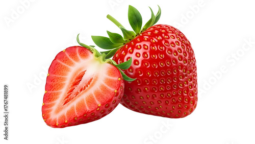 strawberry isolated on white background