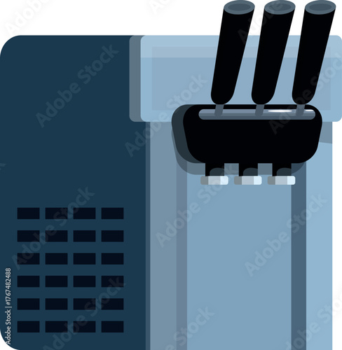 Ice cream machine dispensing soft serve ice cream, perfect for businesses and restaurants