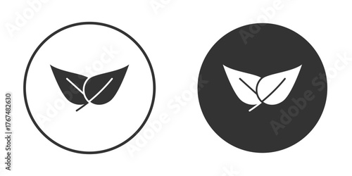 Vegan icon. Simple vector illustration. Silhouette Icon Set.