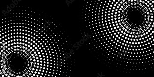 Seamless circular lines pattern radio wave background, radio wave illustration background.