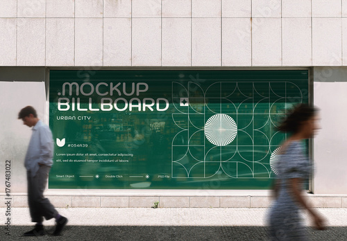 Horizontal Urban City Product Placement Mockup