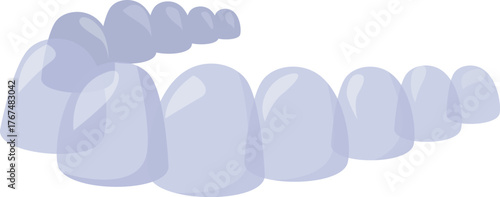 Invisible plastic teeth aligners improving smile and dental health, offering a modern orthodontic solution