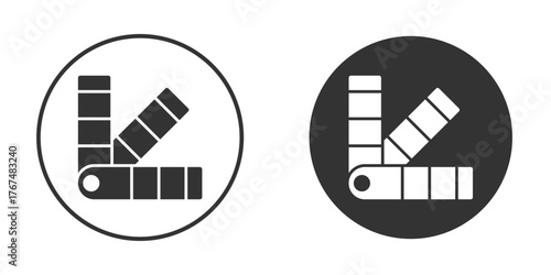 Swatch icon. Simple vector illustration. Silhouette Icon Set.