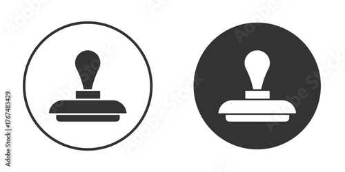 Stamp icon. Simple vector illustration. Silhouette Icon Set.