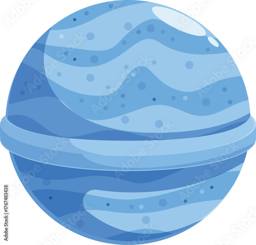 Refreshing blue bath bomb fizzing, creating a relaxing spa experience