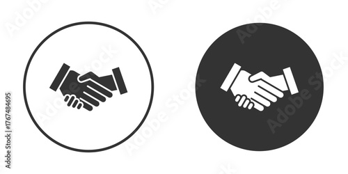 Partner icon. Simple vector illustration. Silhouette Icon Set.