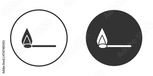 Matches icon. Simple vector illustration. Silhouette Icon Set.