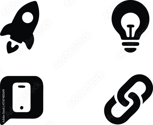 Different kind of icon set