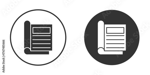 Magazines icon. Simple vector illustration. Silhouette Icon Set.