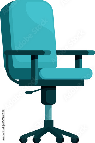 Comfortable and stylish office chair promoting productivity and well being in a workspace