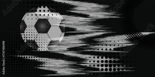 Soccer ball and gal net illustration combined pencil sketch and watercolor sketch.