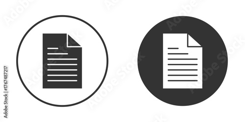File icon. Simple vector illustration. Silhouette Icon Set.