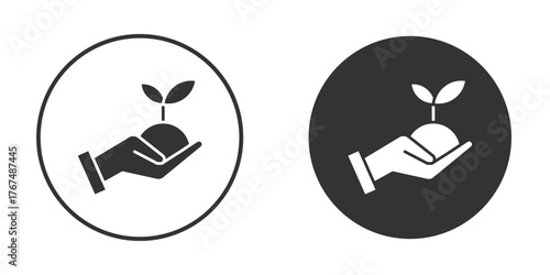 Environment icon. Simple vector illustration. Silhouette Icon Set.