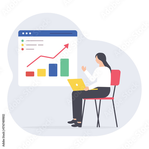 Financial trading and stock exchange concept PNG File On Transparent Background