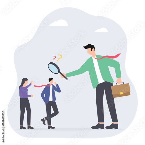Hiring and human resource selection concept PNG File On Transparent Background