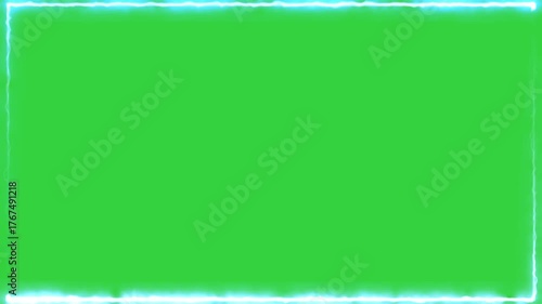 Beam Flow Border VFX Green Screen – Glowing Light Frame Energy Motion Effect