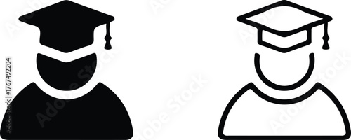 graduated icon set design logo vector illustration