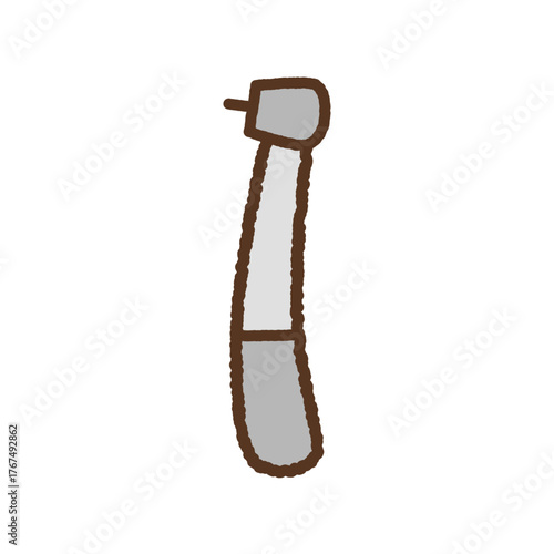 手書き風のシンプルアイコンイラスト　ドリル