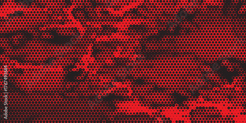Red Dotted Metal Background Design vector abstract eps 10
