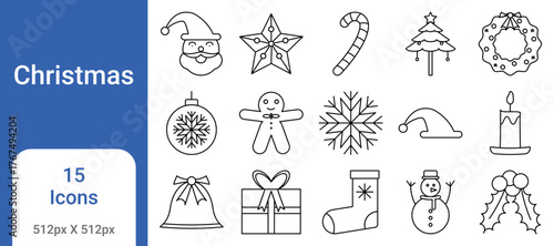 christmas-icon-set-santa-tree-gift-snowflake-reindeer-holiday-bell-icons