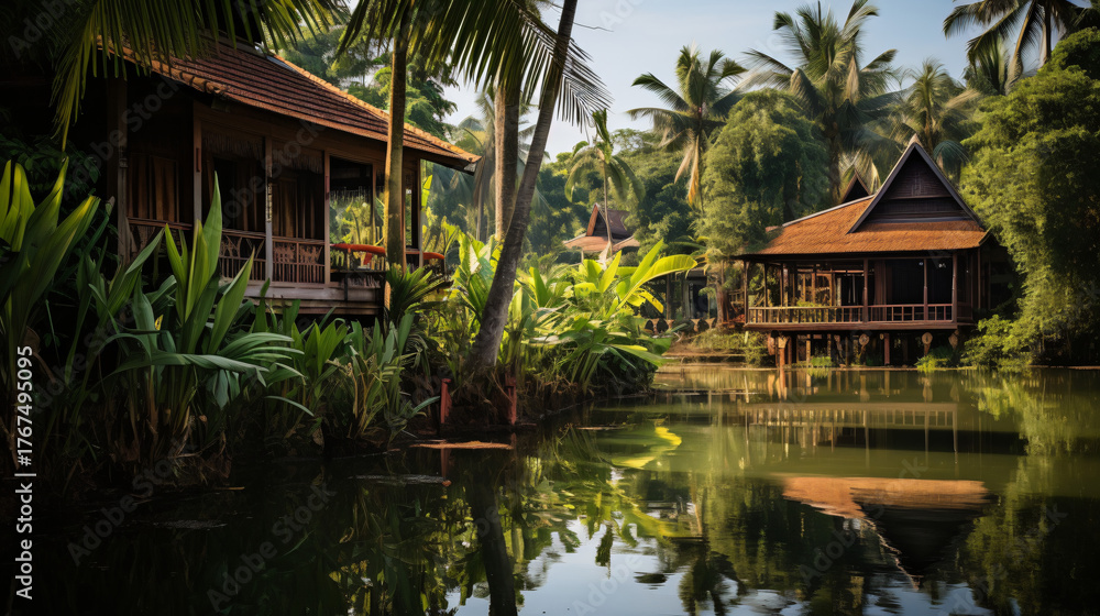 Fototapeta premium Thai Wooden House