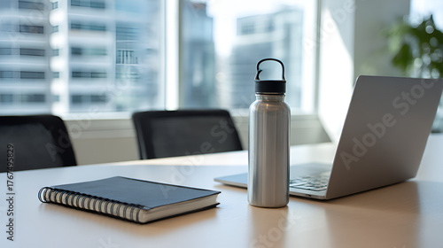 Professional Corporate Desk Setup | Clean & Organized Workspace for Business | Essential Tools for Productive Meetings