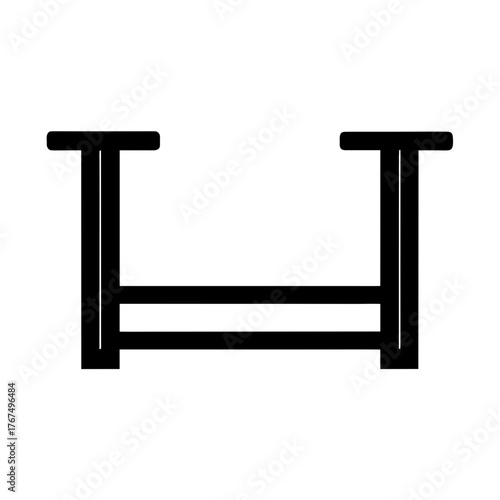 A hurdle silhouette Vector illustration