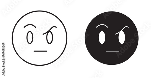 Face with raised eyebrow emoji icon