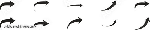 black arrow icons pointing upward symbolizing motivation movement and growth for modern corporate or creative layouts