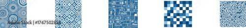 blue geometric pattern backgrounds introducing modern structure and visual rhythm for digital design and branding work
