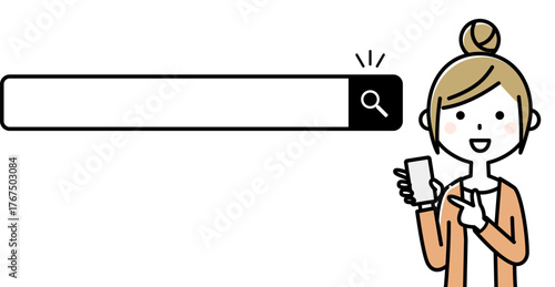 若い女性　ママ　検索