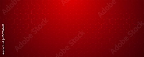 Subtle red hexagon pattern background with a radial gradient effect