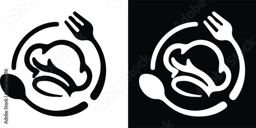 food logo design vector illustration