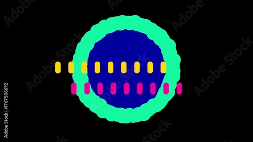 Abstrat colorful shape paint background