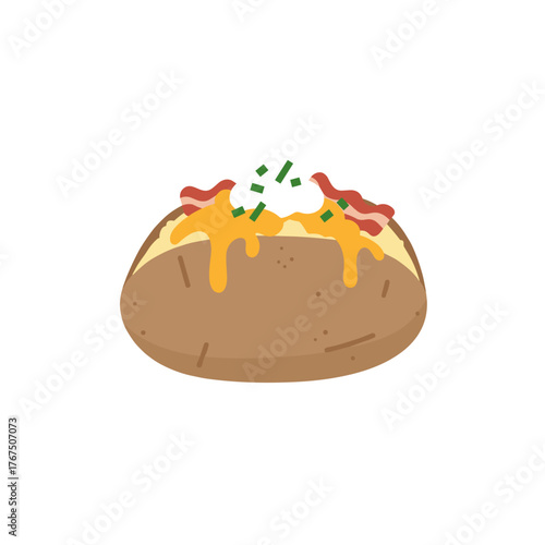 A Deliciously Topped Loaded Baked Potato