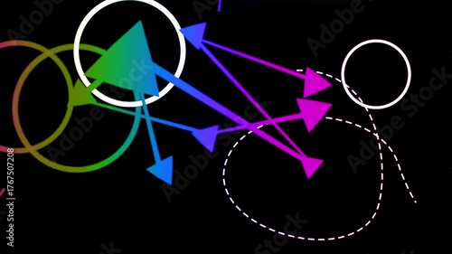 Abstrat colorful shape paint background