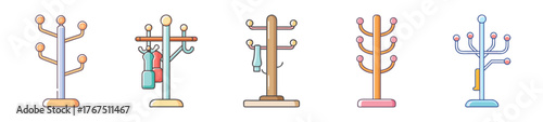Various coat rack designs and features explained