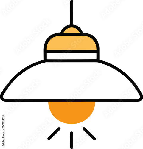 Simple Bathroom Light Fixture Icon Vector