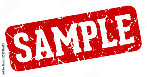 sample rectangular sign. sample stamp